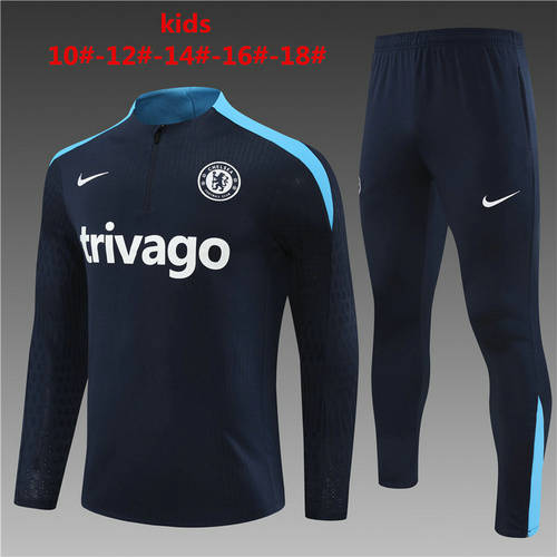 24/25 Chelsea Kids Player Long Sleeve Training Suit