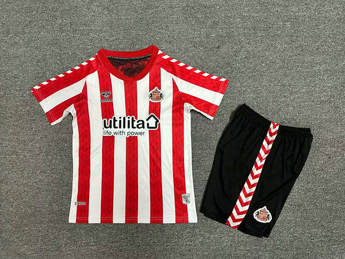 24/25 Sunderland Home Kids Soccer Jerseys