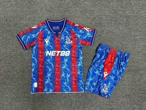 24/25 Crystal Palace Home Kids Soccer Jerseys