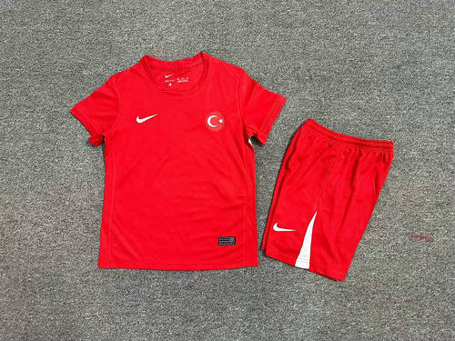 2024 Turkey Home Kids Soccer Jerseys