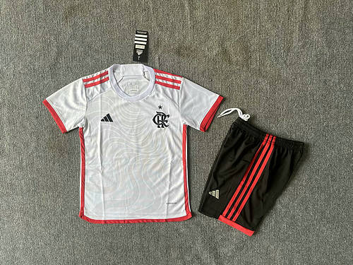 24/25 Flamengo Away Kids Soccer Jerseys