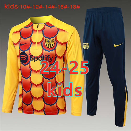 24/25 Messi Griezmann Kids Long Sleeve Training Suit