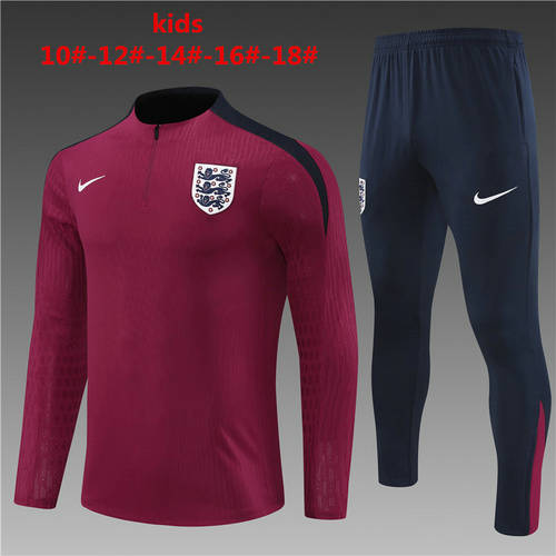 2024 England Kids Player Long Sleeve Training Suit