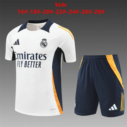 24/25 Real Madrid Training Kids Soccer Jerseys