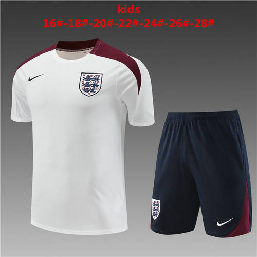 2024 England Kids Training Soccer Jerseys