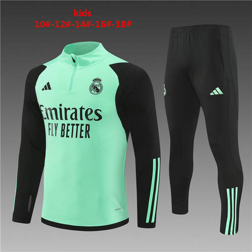 23/24 Real Madrid Kids Long Sleeve Training Suit