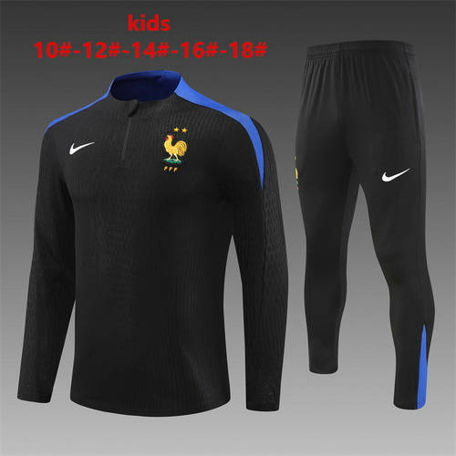 2024 France Kids Long Sleeve Training Suit