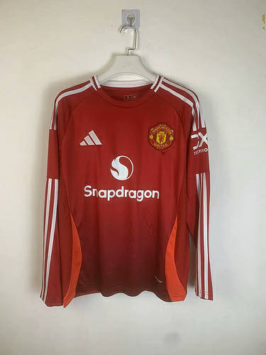 24/25 M-anchester U-nited Home Long Sleeve Soccer Jerseys