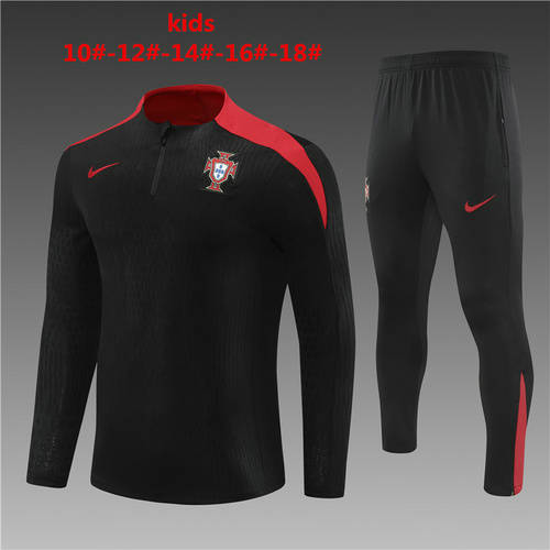 2024 Portugal Player Kids Long Sleeve Training Suit