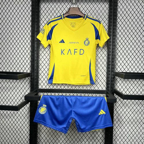 24/25 Al-nassr Home Kids Soccer Jerseys