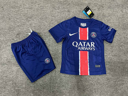 24/25 Paris Home Kids Soccer Jerseys