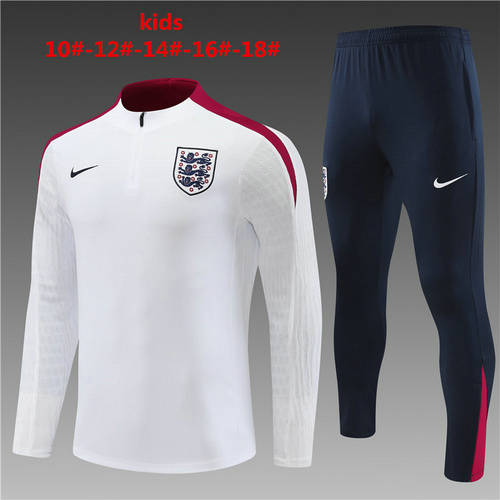 2024 England Kids Player Long Sleeve Training Suit