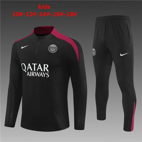 24/25 Paris Kids Player Long Sleeve Training Suit