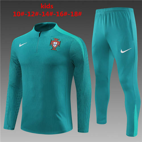 2024 Portugal Kids Player Long Sleeve Training Suit