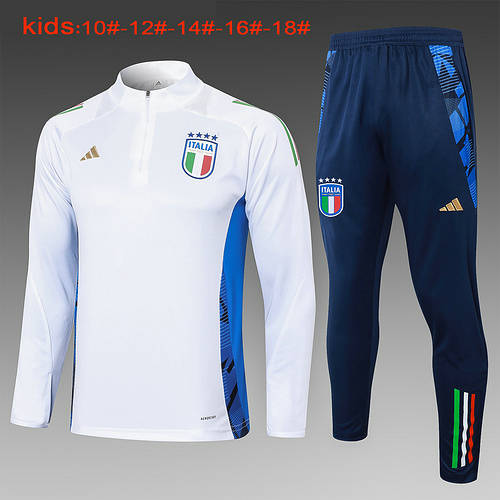 2024 Italy Kids Long Sleeve Training Suit