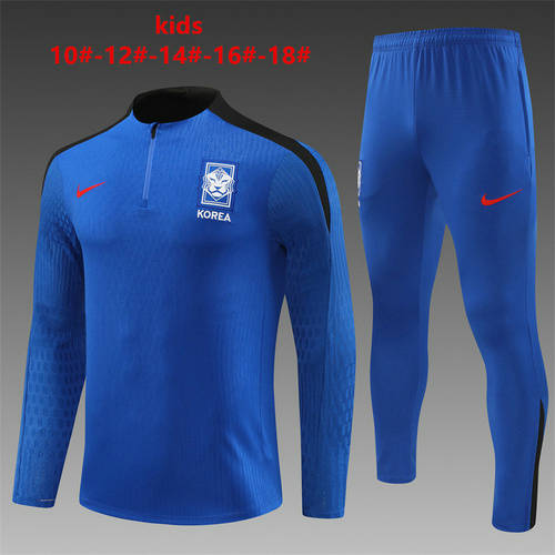 2024 Korea Kids Long Sleeve Training Suit