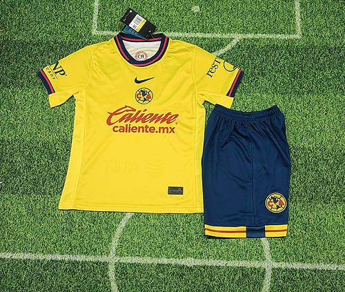 24/25 Club America Home Kids Soccer Jerseys