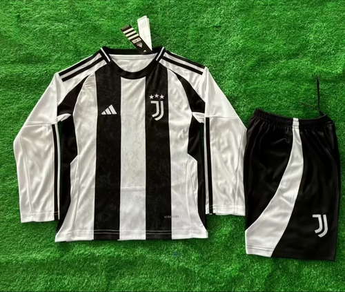 24-25 Juventus Home Long Sleeve Kid Kit