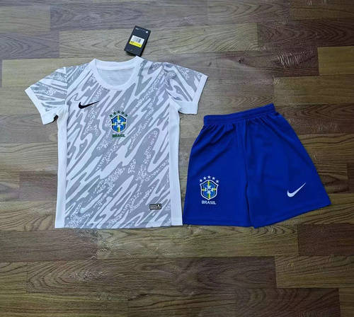 2024 Brazil Kids Training Soccer Jerseys