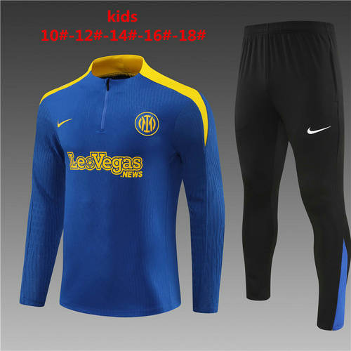 24/25 Inter Milan Kids Player Long Sleeve Training Suit