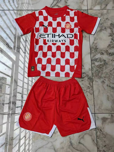 24/25 Girona Home Kids Soccer Jerseys