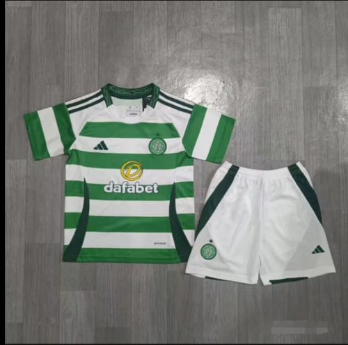 24/25 Celtic Home Kids Soccer Jerseys