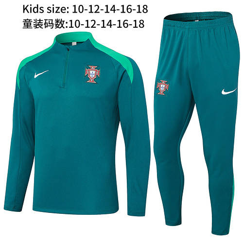 2024 Portugal Kids Long Sleeve Training Suit