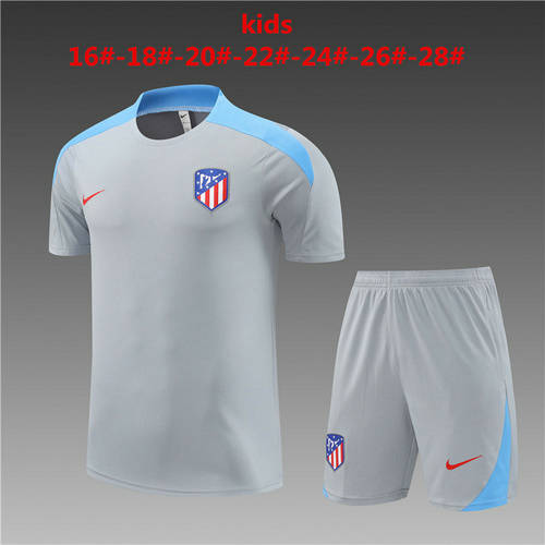 24/25 Atletico Madrid Training Kids Soccer Jerseys