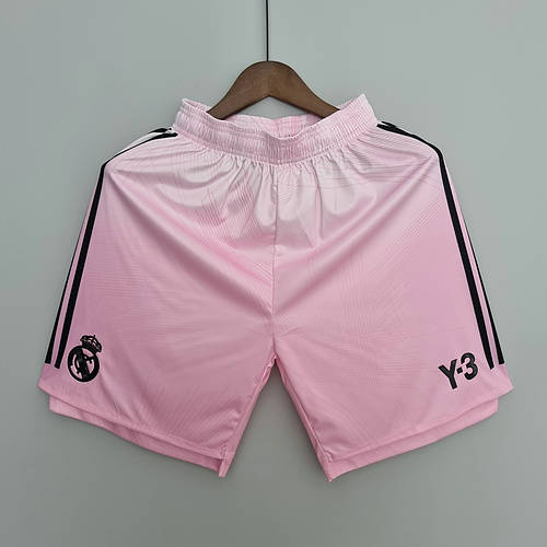 22/23 Real Madrid Y3 Pink Shorts Soccer