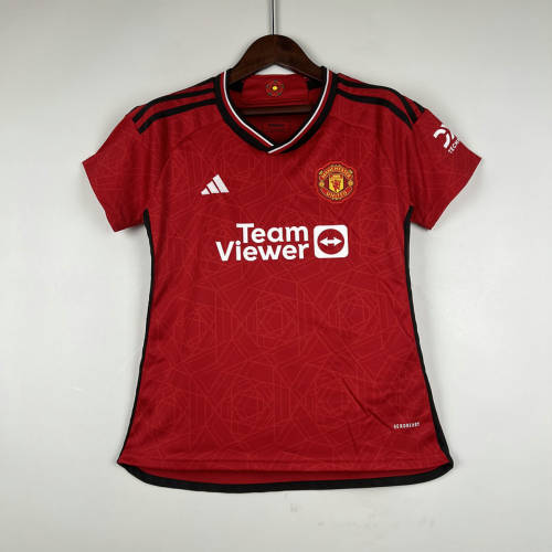 23/24 M-anchester U-nited Home Woman Soccer Jerseys