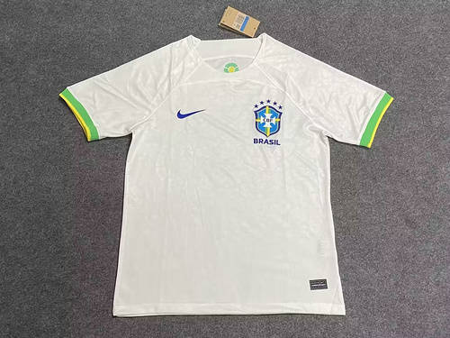 2022 Brazil White Soccer Jerseys