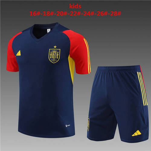 2023 Spain Kids Training Soccer Jerseys