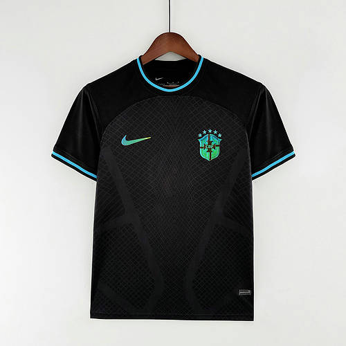 2022 Brazil Concept Black Soccer Jerseys