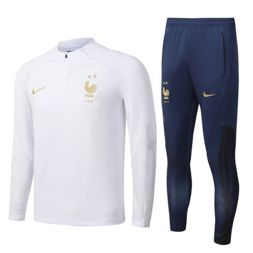 22/23 France Kids Long Sleeve Training Suit