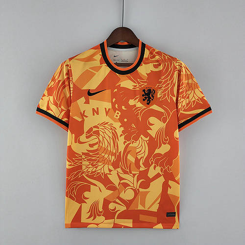 2022 Netherlands Training Suit Orange Soccer Jerseys