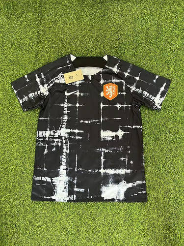 2022 Netherlands Black Training Soccer Jerseys