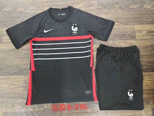 2022 France Black Soccer Jerseys