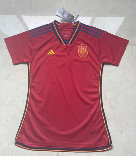 2022 Spain Home Woman Soccer Jerseys