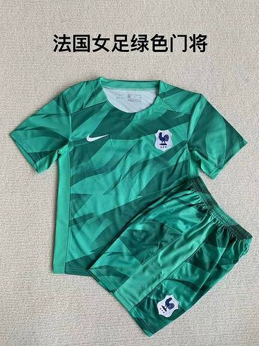 23/24 France Goalkeeper Adults And Kids Soccer Jerseys