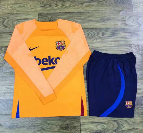 22/23 Barcelona Training Long Sleeve Soccer Jerseys