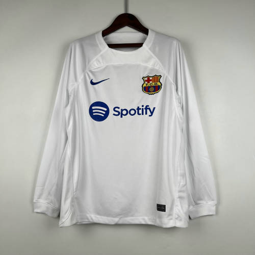 23/24 Barcelona Away Long Sleeve Soccer Jerseys