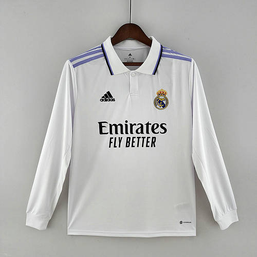 22/23 Real Madrid Home Long Sleeve Soccer Jerseys