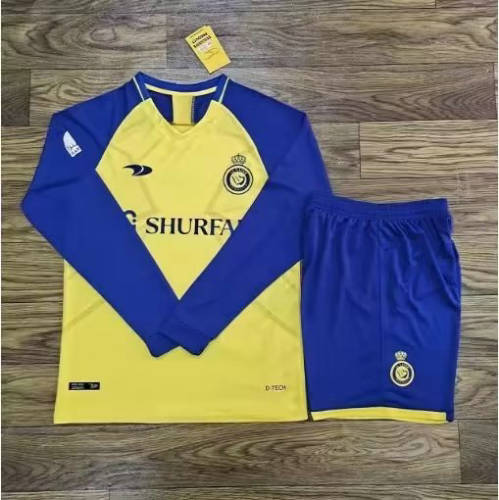 22/23 Al Nassr Home Long Sleeve Soccer Jerseys