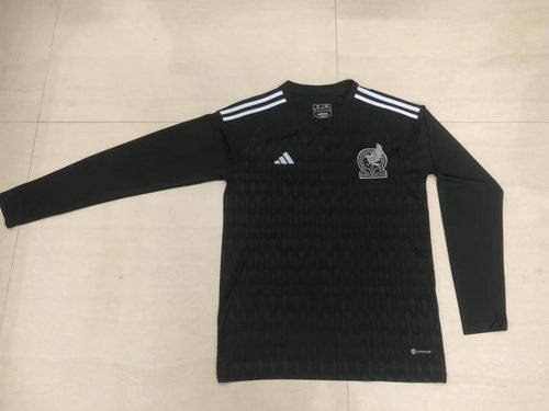 2022 Mexico Goalkeeper Black World Cup Long Sleeve Soccer Jerseys