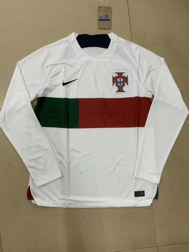 2022 Portugal Away Long Sleeve Soccer Jerseys