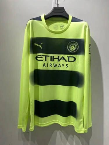 22/23 Manchester City Third Long Sleeve Soccer Jerseys