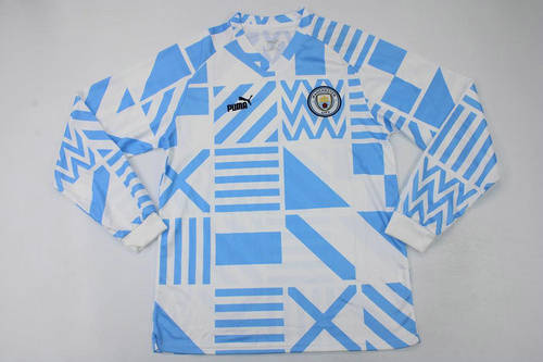 22/23 Manchester City Prematch Long Sleeve Soccer Jerseys