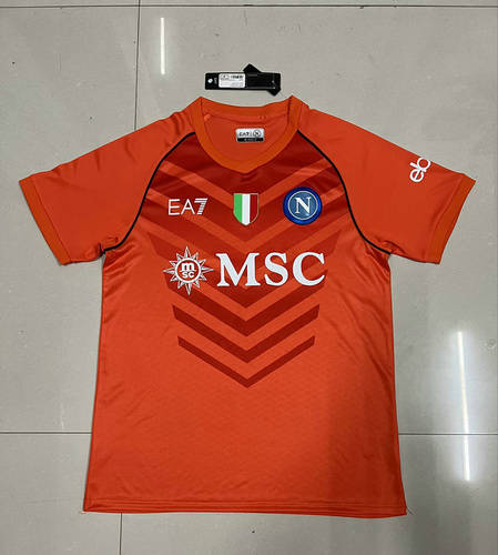 23/24 Napoli Goalkeeper Orange Soccer Jerseys