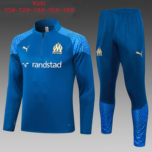 23/24 Marseille Kids Long Sleeve Training Suit