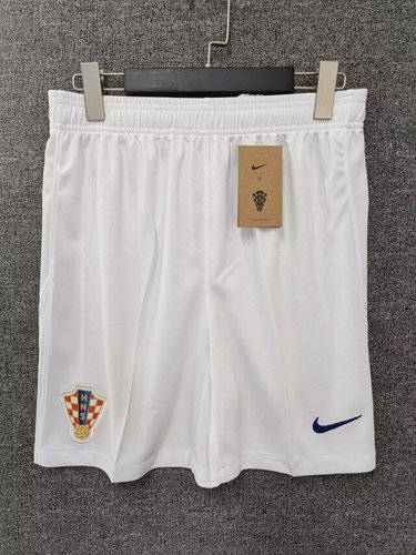 2024 Croatia Home Soccer Shorts